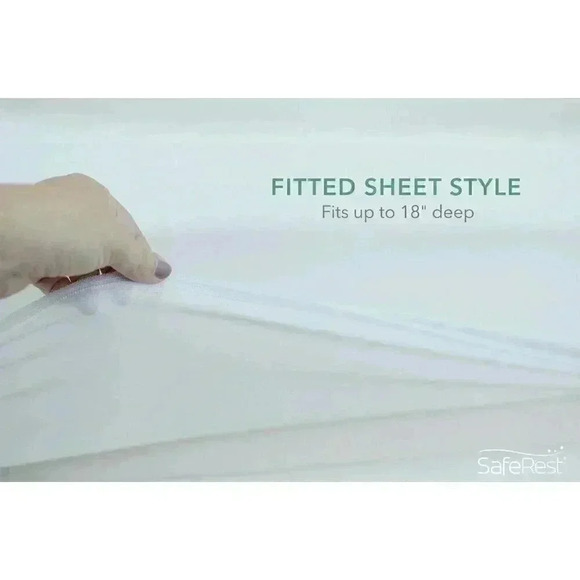 SafeRest Renewal Bamboo Mattress Pad Cover Hypoallergenic TWIN XL Dorms NIP - Picture 3 of 7